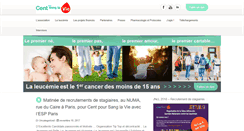 Desktop Screenshot of centpoursanglavie.com